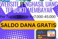 Kerja Online Dibayar Pakai Saldo DANA Peluang, Cara Dan Tips